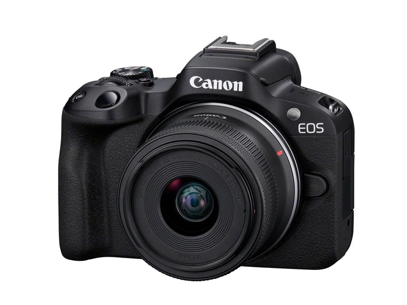  Canon eos r50, black + rf-s 18-45mm f4.5-6.3 is stm kit milc 24,2 mp cmos 6000 x 4000 pixels noir 162766 - Conforama C