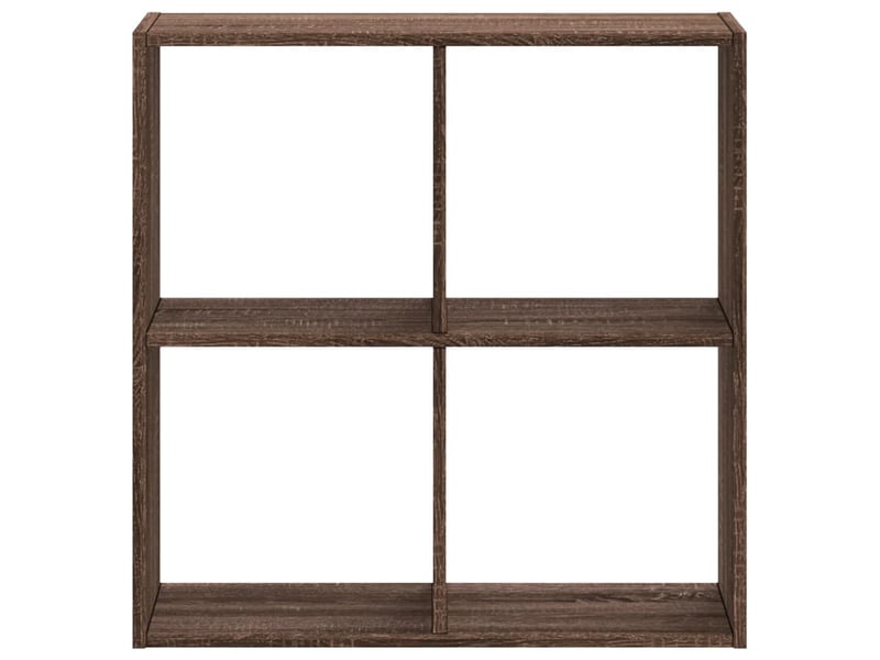  Bibliothèque, étagère de rangement chêne marron 68,5x32x68,5 cm bois d'ingénierie  - Conforama D