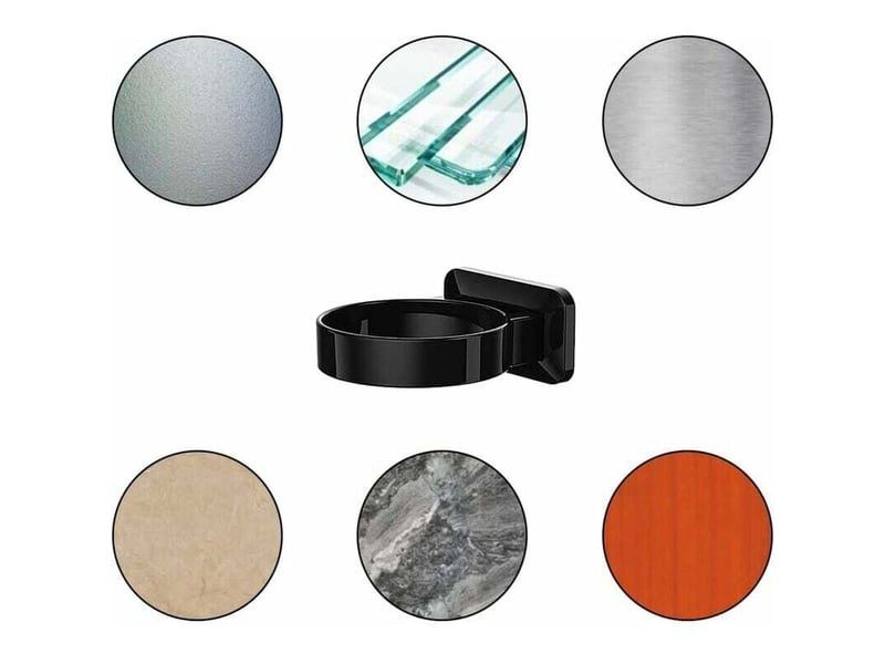 Porte seche cheveux support seche cheveux mural plastique porte sèche-cheveux porte seche cheveux sans percage sèche-cheveux organisateur - Conforama D