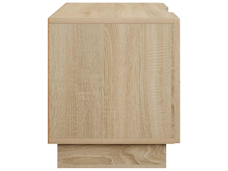  Meuble tv moderne, banc tv 90x34,5x40 cm chêne sonoma bois d'ingénierie shl80099  - Conforama E