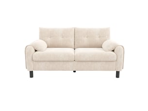 Canapé droit fixe <strong>DESMIU</strong> <strong>ORFRN653P9810A</strong> 2 places Tissu beige