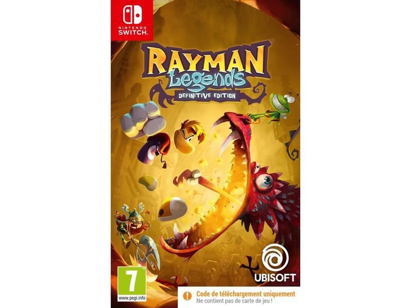  Jeu de plateforme rayman legends definitive edition nintendo switch ubisoft code de telechargement 300116882 - Conforama A