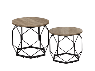 Table basse rond(e) coloris gris <strong>HAUSS SPOLE</strong> <strong></strong> - 50 cmx40 cm