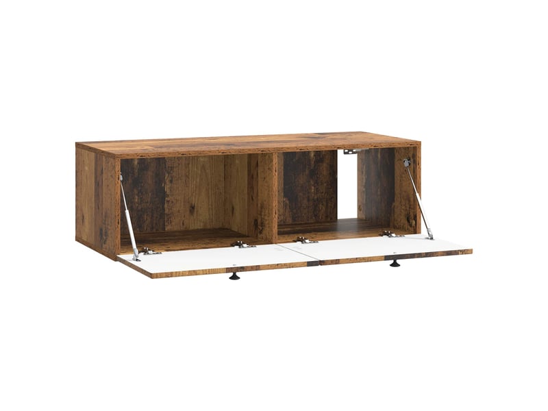  Meuble tv - banc tv - meuble de rangement mural bois ancien 99 x 41 x 30 cm bois d'ingénierie  - Conforama E