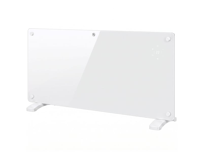  Radiateur électrique connecté wifi 2000 w, chauffage convecteur sur pied ou mural, télécommande, écran led, 15-22m²  - Conforama B