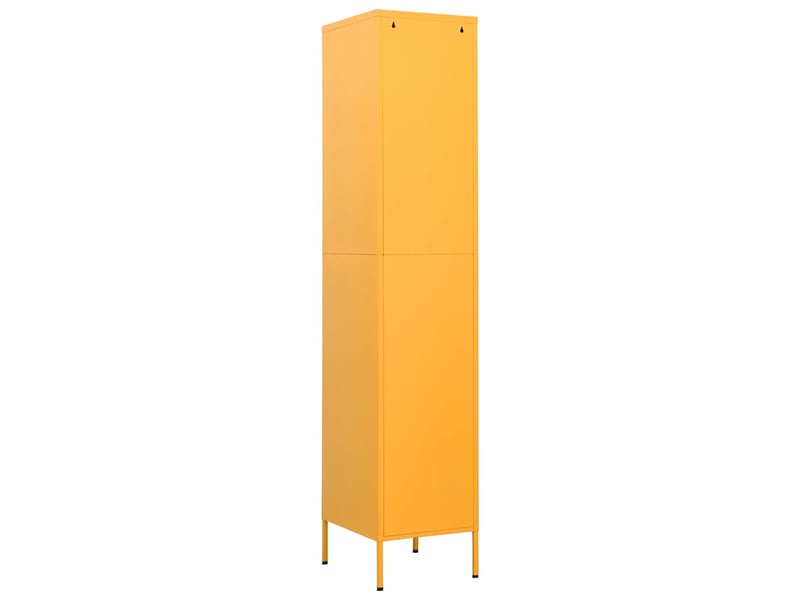  Armoire à casier, rangement de bureau jaune moutarde 35x46x180 cm acier  - Conforama E