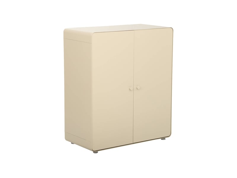 Commode armoire métal 2 portes beige - tribeca  - Conforama A