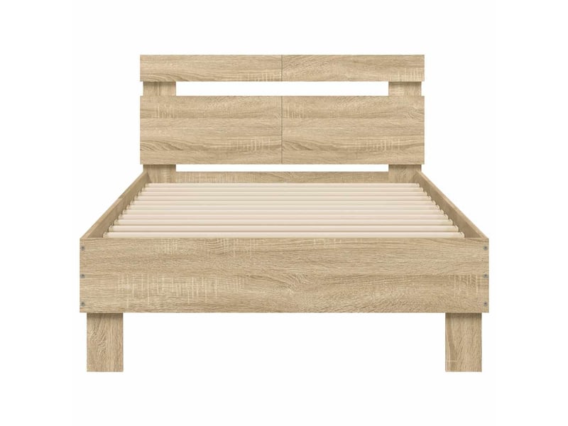  Lit simple- lit adulte -  cadre de lit sans matelas avec tête de lit 100x200 cm  - Conforama D