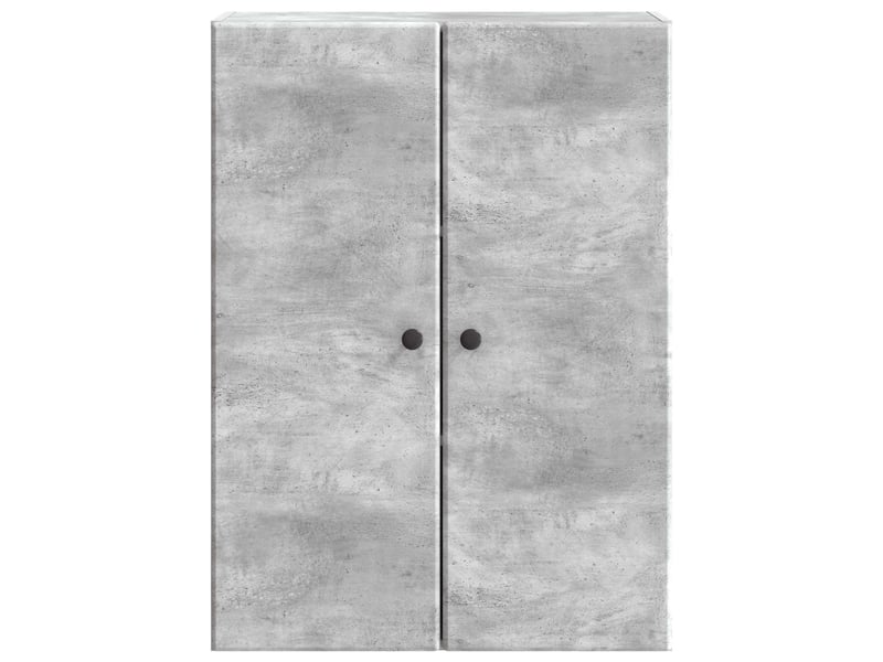  Armoire murale salon 66x34,5x90cm bois d'ingénierie gris béton shl9795  - Conforama D