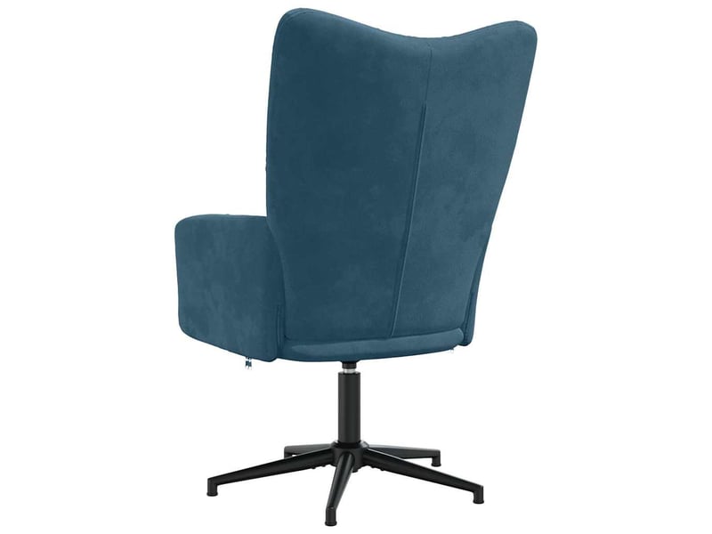  Fauteuil - chaise de relaxation bleu velours  - Conforama E