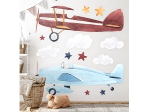 Sticker mural - deux plans nuageux80x99 cm