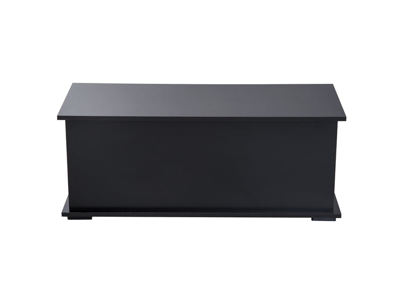  Coffre de rangement coffre à jouets grande capacité de rangement charnière verrouillée  en bois noir 100 x 40 x 40 cm  - Conforama W
