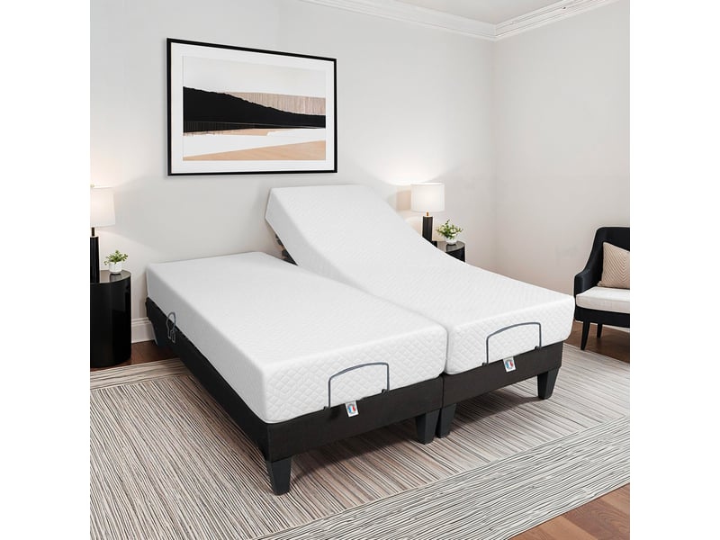  Ensemble matelas mémoire de forme absolu avec sommier mondor 2x90x200 cm 4BP.AB.AS.DUO.0920 - Conforama B