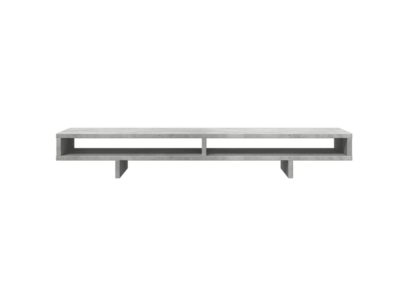  Support de moniteur table meuble bureau 100 x 27 x 15 cm bois d'ingénierie gris 02_0044843  - Conforama B