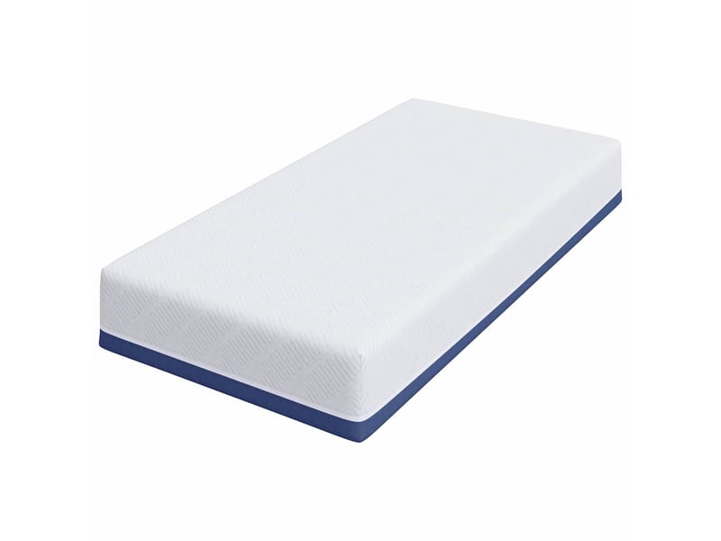  Matelas confort blanc et bleu 80x160 cm tissu jacquard  - Conforama D
