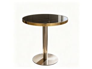 Table basse rond(e) coloris noir <strong>OKMYHOME</strong> <strong></strong> - 60 cmx60 cm