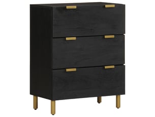 Buffets 2 pcs - bahut - meuble de rangement noir 60x33x75 cm bois d'ingénierie