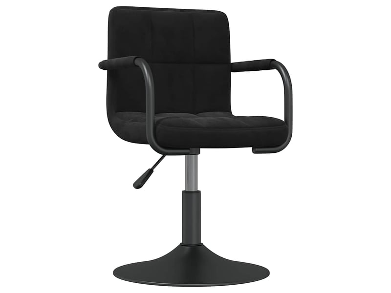 Tabouret de bar, chaise de bar noir velours shl89514  - Conforama A