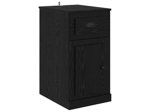 Meuble d'appoint, meuble de rangement salon 40 x 50 x 75 cm bois d'ingénierie chêne noir
