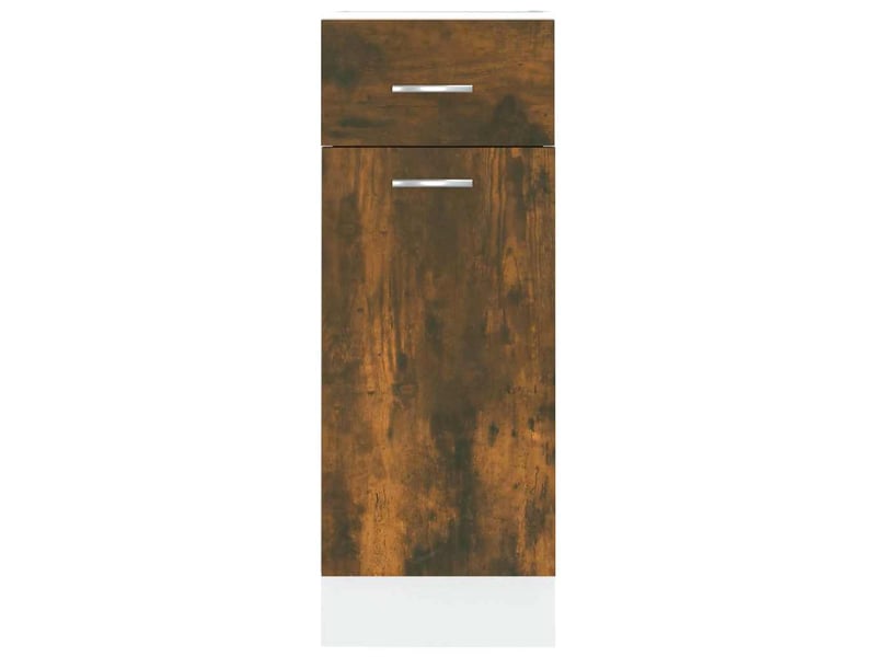  Armoire de cuisine, armoire à tiroirs lyon chêne fumé 30x46x81,5cm bois d'ingénierie  - Conforama E