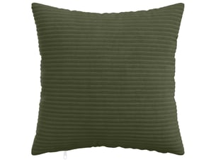 Lot de 2 housses de coussin heerlen vert 35 x 35 cm velours côtelé cf49481