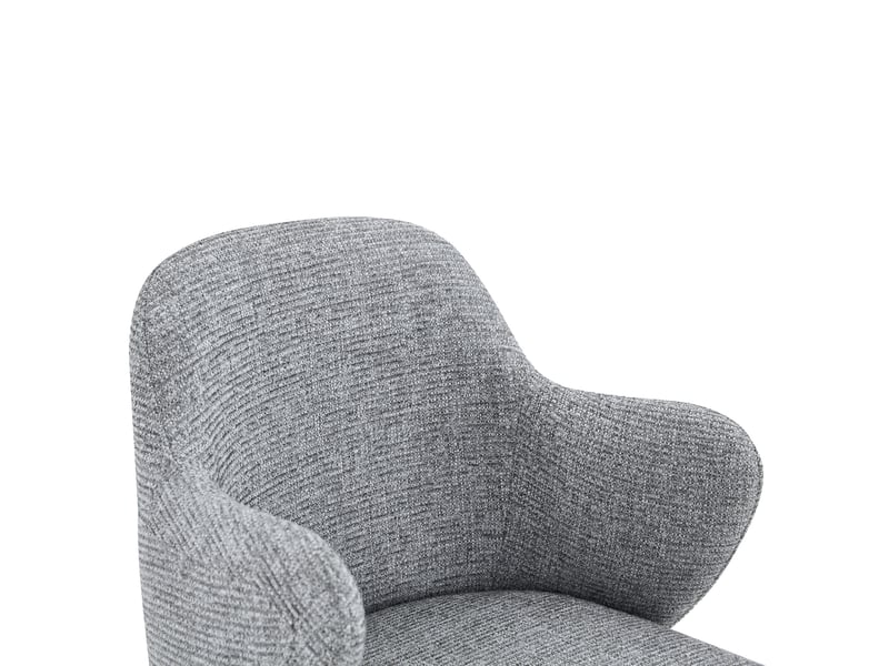  Tabourets de bar réglables en hauteur lot de 2, accoudoirs ergonomiques, pivotants à 360°, structure en métal, gris  - Conforama E