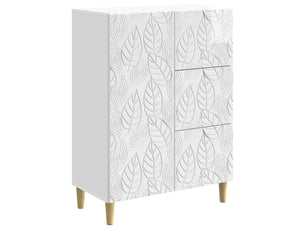 Buffet - bahut - meuble de rangement blanc brillant 66 x 34,5 x 90 cm bois d'ingénierie