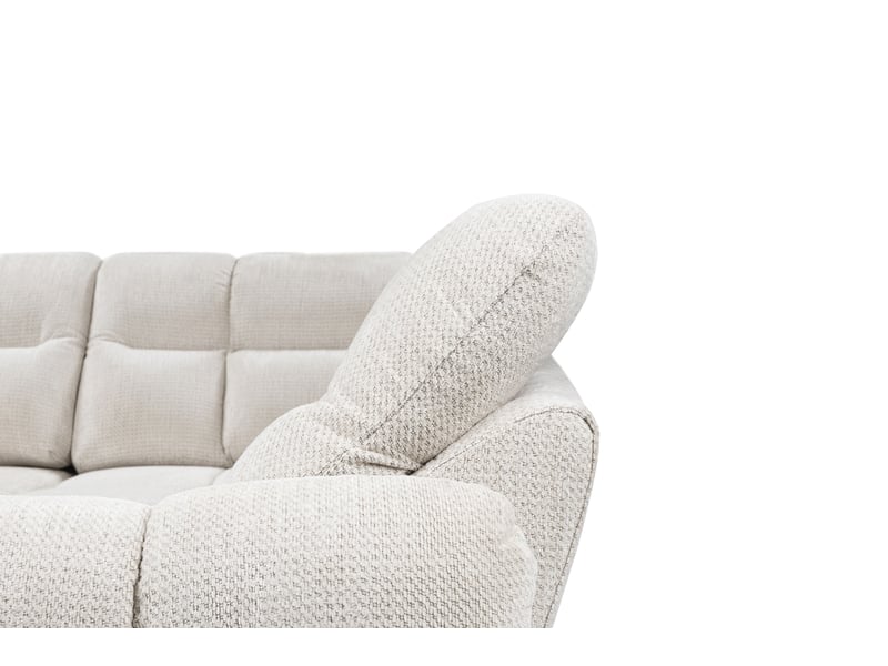 Canapé d'angle beige fixe 4 places  - Conforama O