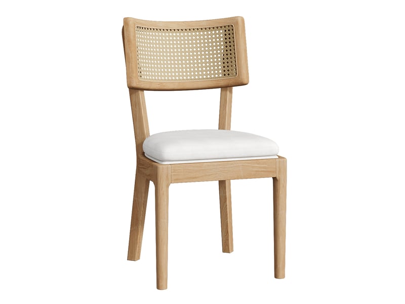  Lot de 2 chaises en bois massif coloris bois clair chaise bois clair - Conforama E