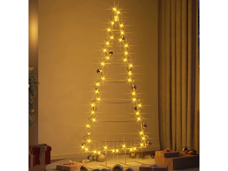  Arbre de noël, décoration de noël en métal doré 209 cm acier peint par poudre cf61733  - Conforama D