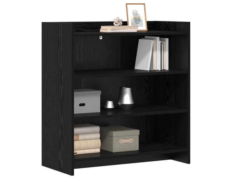  Buffet - bahut - meuble de rangement chêne noir 75 x 36 x 80 cm bois d'ingénierie  - Conforama C