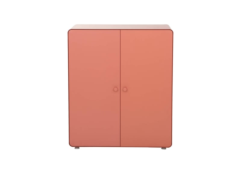  Commode armoire métal 2 portes terracotta - tribeca  - Conforama B