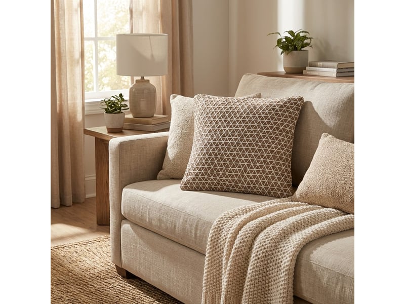  Cuscino arredo in cotone con imbottitura eiko  - Conforama B