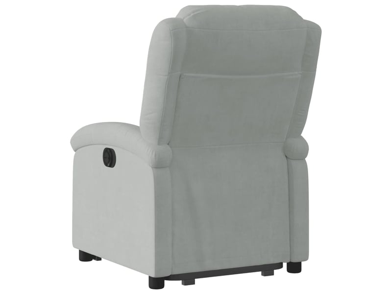  Fauteuil inclinable électrique, fauteuil relax salon gris clair velours shl71692  - Conforama E