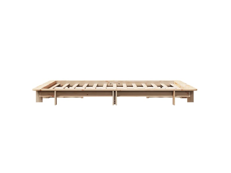 Lit double- lit adulte -  cadre de lit sans matelas 120x190 cm bois de pin massif  - Conforama D