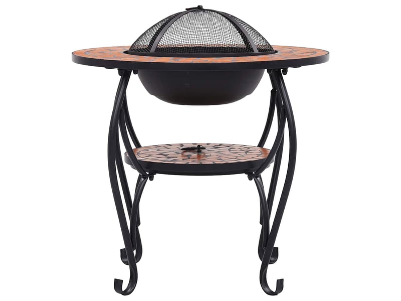  Table de foyer mosaïque terre cuite 68 cm céramique  - Conforama D