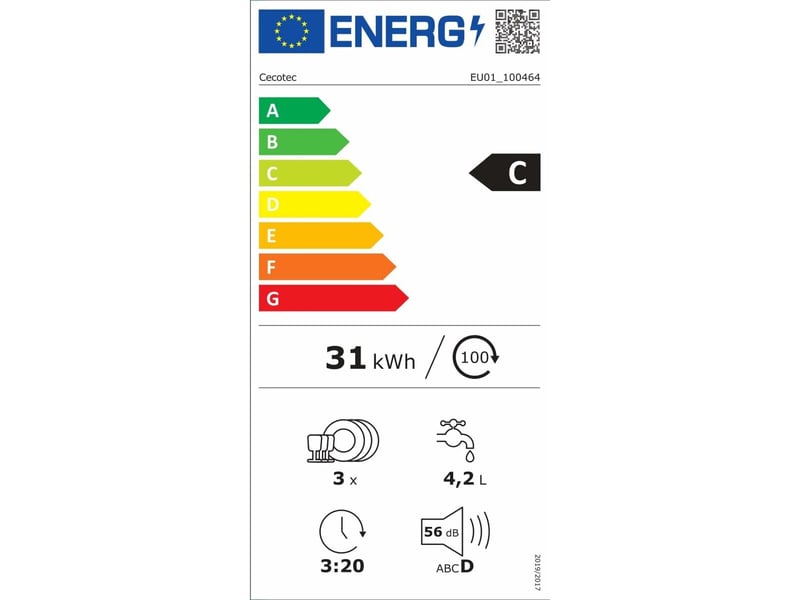 Lave-vaisselle cecotec bolero aguazero 1150 dark mini  - Conforama E