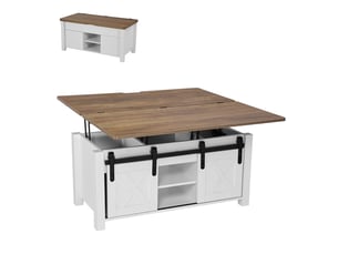 Table basse rectangulaire coloris bicolore VEVOR KLCT-16 - 50 cmx100 cm