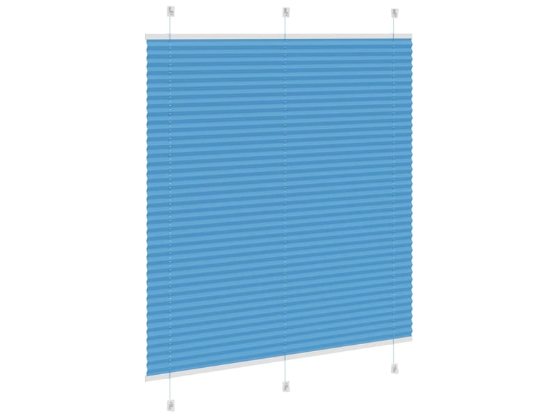 Store plissé, store de fenêtre bleu 115x150 cm largeur du tissu 114,4cm polyester cf46783 - Conforama D