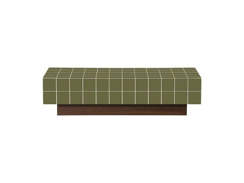  Table basse imitation carreaux de ciment 120cm kaki - grid  - Conforama B