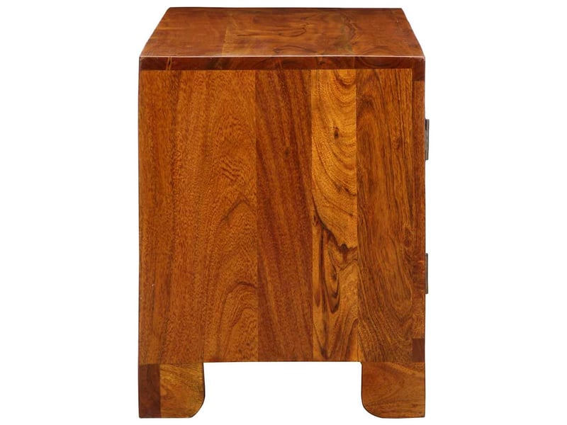  Banc à chaussures, banc de rangement avec stockage marron miel 100x35x45 cm  - Conforama E