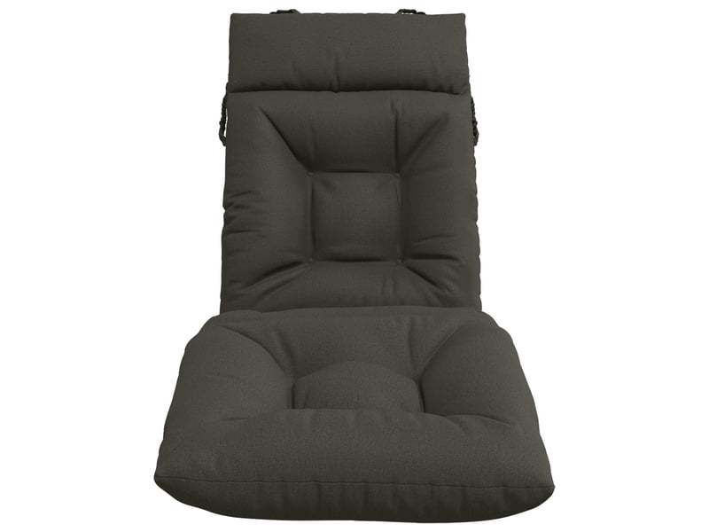  Coussin de transat, coussin pour bain de soleil vianen 100 % polyester anthracite cf56249  - Conforama D