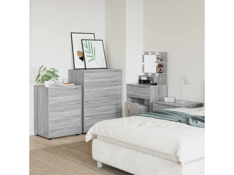Armoire de rangement, commode de rangement 60 x 48 x 81 cm bois d'ingénierie shl8723 - Conforama D