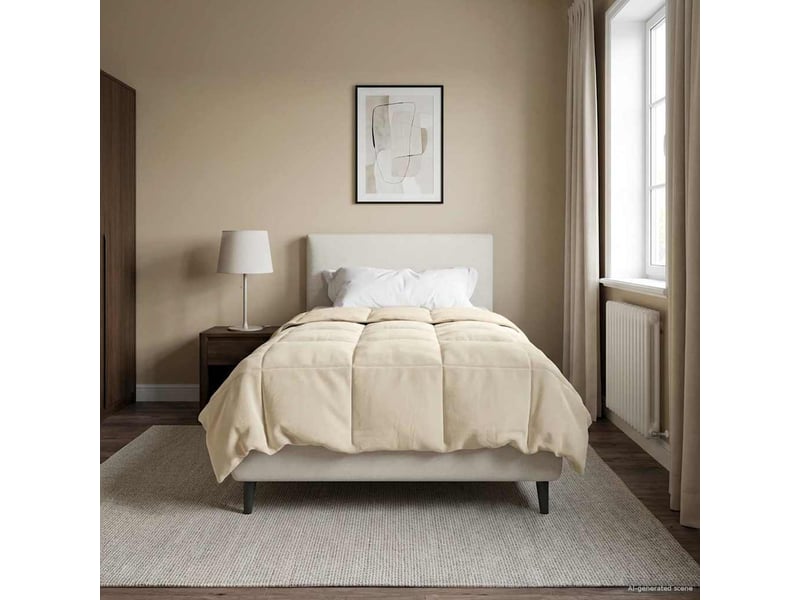  Duvet d'hiver - couette 155 x 220 cm hiver - couette microfibre (100% polyester)  - Conforama D