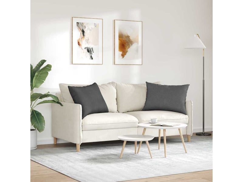  Lot de 2 coussins de canapé, coussins décoratifs gris foncé 70 x 50 cm cf59096  - Conforama D