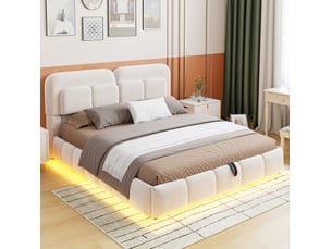 Lit coffre 140x200 cm HAUSS SPOLE coloris beige