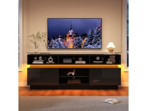 Meuble tv coloris noir 160 cm WISHDOR
