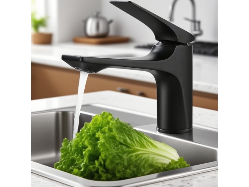  Robinet moderne lavabo salle de bain eau froidechaude lavabo évier robinet évier mono levier plan de travail anti-éclaboussures(noir)  - Conforama E
