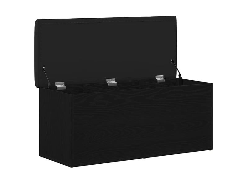  Banc chambre, banc de rangement chêne noir 102x42x45 cm bois d'ingénierie  - Conforama E