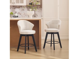 tabouret de bar  <strong>HAUSS SPOLE</strong>  - beige hauteur d'assise 92.5 cm vendu Par paire